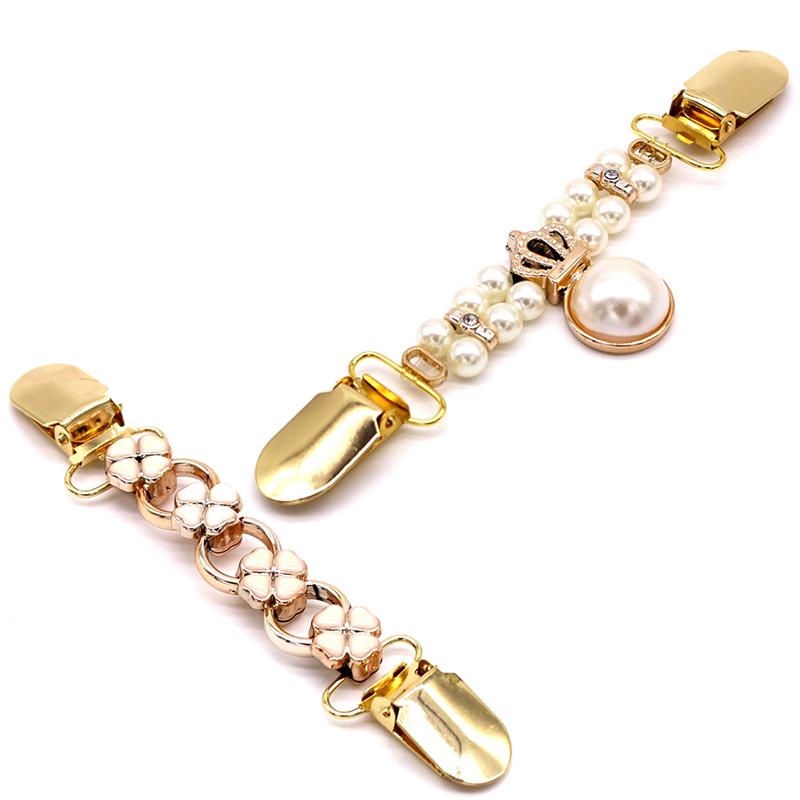 Pearl Sweater Clip Silk Scarf Button Vintage Duck Clip Shirt Dress Brooch Clip Cardigan Clip Clasps Blouse Shawl Fasteners Holder Clothing Accessories