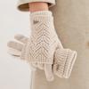 Keep Warm Five-finger Mittens Dual-purpose Cycling Gloves Fashion Knitted Gloves  Woman