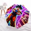 1ks Saiyan Super Saiyan Automatický skládací deštník, Odolný plast & Železo, Lehký pro venkovní denní použití 028