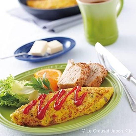 Le Creuset Round Plate LC 23 cm Rainbow Heat-resistant Cold-resistant Microwave Oven Compatible Set 5 Dish Pasta Curry