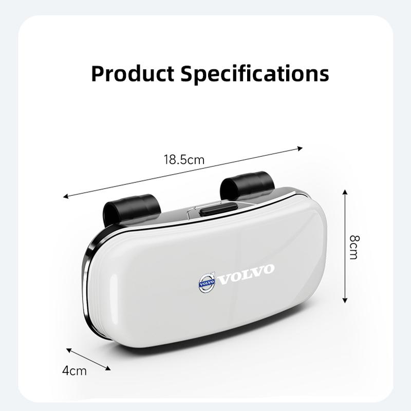 New Car Glasses Box Car Sunglasses Frame Auto Interior Accessories For Volvo V40 SC60 190h XC S60 V70 XC9 XC60 XC40 C30 V500 V60