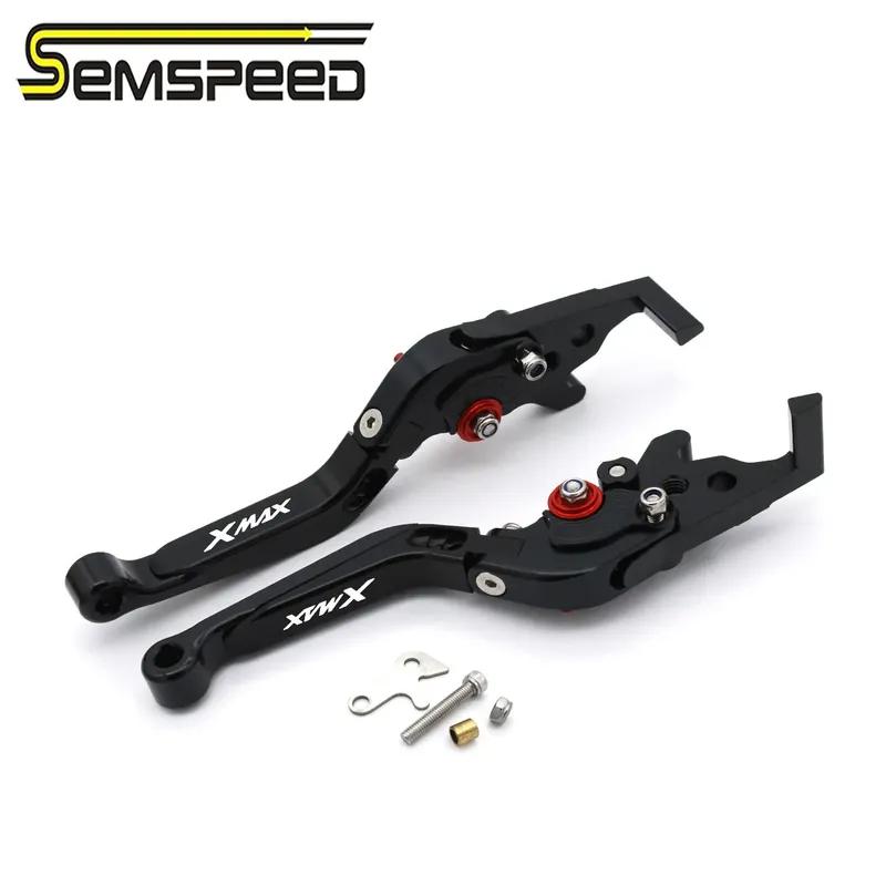 For Yamaha XMAX300/XMAX250/XMAX125/XMAX400 2023-2025 CNC Parking Brake Clutch Lever Folding Stretchable Adjustable Aluminum