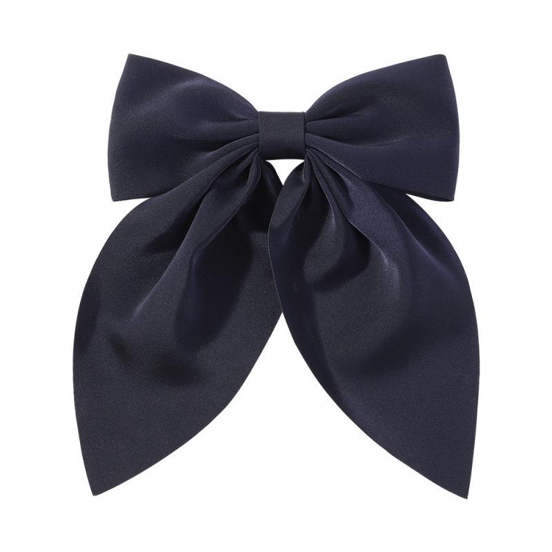 Shein Korean Style Double-Sided Satin Bow Hair Clip