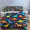 Dinosaur-Themed Colorful Kids Set Exquisite Three-Piece Bedding Set Gift For Kids And Adults