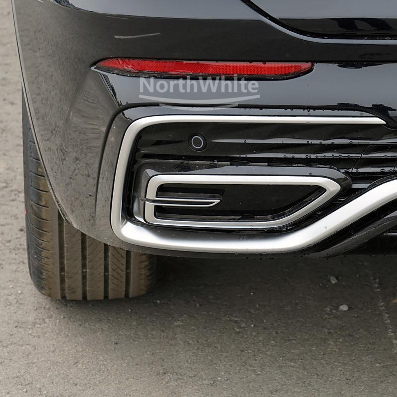 Rear Bumper Exhaust Pipe Trim For HongQi HS5 -2024 Tail Throat Bright Strip 2804153-DD41 2804154-DD41