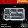 Disposable Multi-Compartment Meal Prep Container with Lid