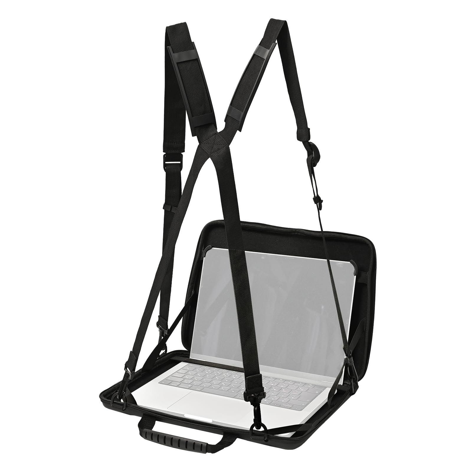 

Altecs Standing Laptop Bag with Tablet Holder (14-inch and under compatible), Shoulder Strap, Hands-Free