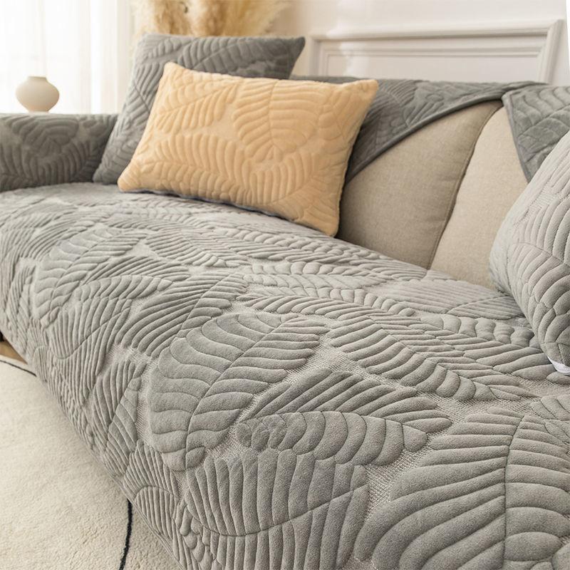 Купить Жаккардовое одеяло Диван-чехол Сплошной цвет Нескользящие диваны ...