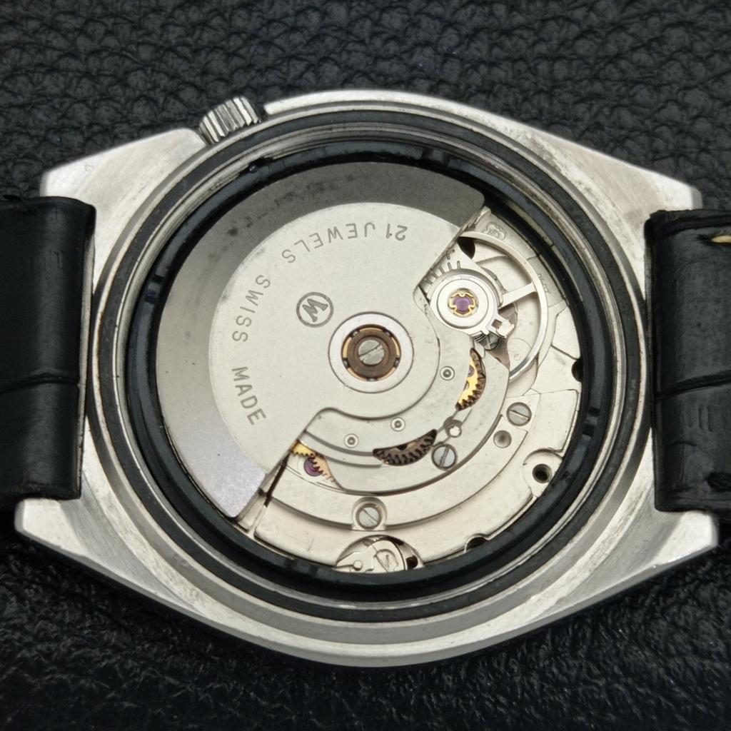 VINTAGE WEST END WATCH CO AUTOMATIC SWISS MENS BLACK COLOR DIAL WATCH a700150-5 R201-a700150