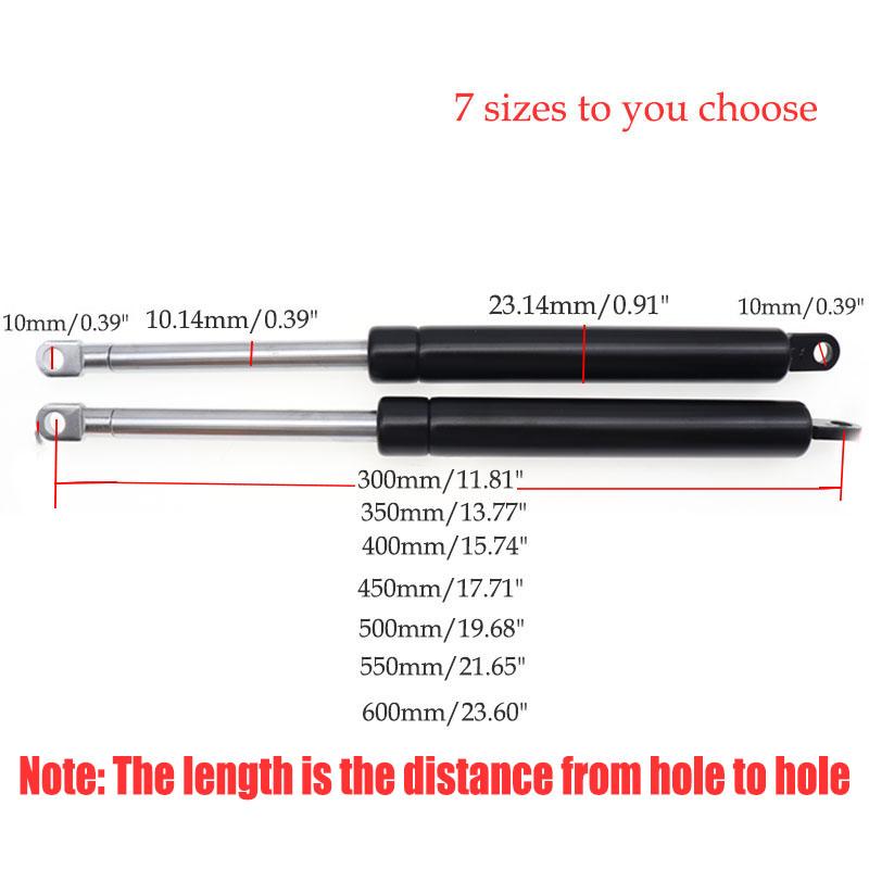 2X 1100N 300-600mm Shock Lift Strut Support Bar Gas Spring Lift Up Support For Storage Bed Car Bonnet Hood Tailgate RV Bus