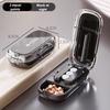 Adjustable Quartering Pill Cutter Storage Box Portable Drug Tablet Medicine Dustproof Divider Organizer Crusher Pill Cutter