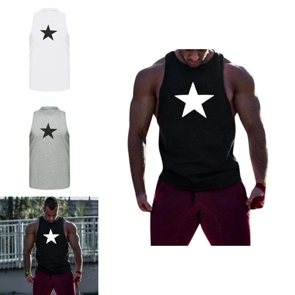 Classic Men Bodybuilding Stringer Tank Top Gym Workout Tee Vest Sleeveless Muscle Shirt For All Seasons