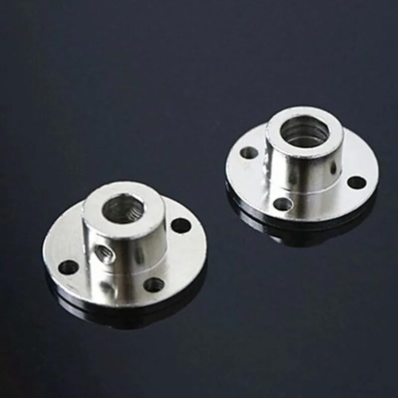 6pc 3/3.17/4/5/6/7/8/10/11/12mm Rigid Flange Coupling Motor Guide Shaft Coupler Motor Connector Shaft Axis Bearing Fittings