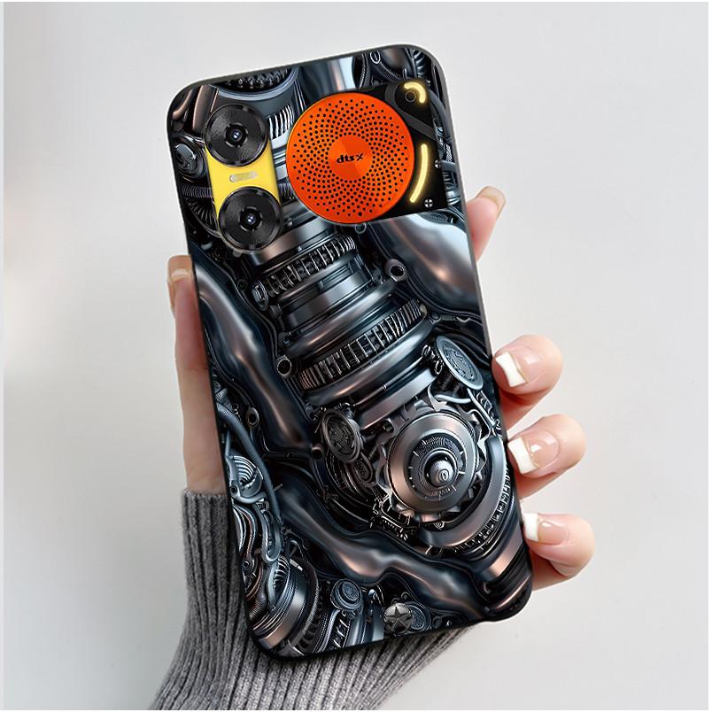 For ZTE Nubia Music 2 Case Cartoon Black Matte Silicone Soft Back Cover For Nubia Music2 Phone Cases 6.7" Protective Shell Z2460