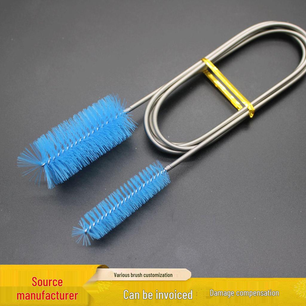 Aquarium Water Pipe Cleaning Brush - Stainless Steel Spring Unclogging Tool