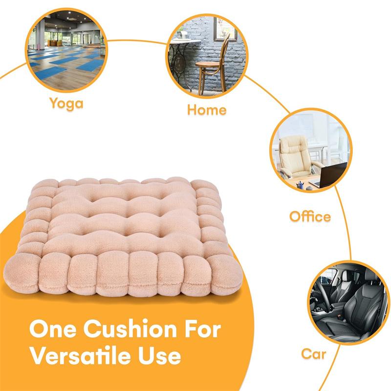 Biscuit Shaped Floor Cushions Yoga Pillow for Sitting On Floor Degrees of Comfort Meditation Floor Pillow Chair Pad JAF174