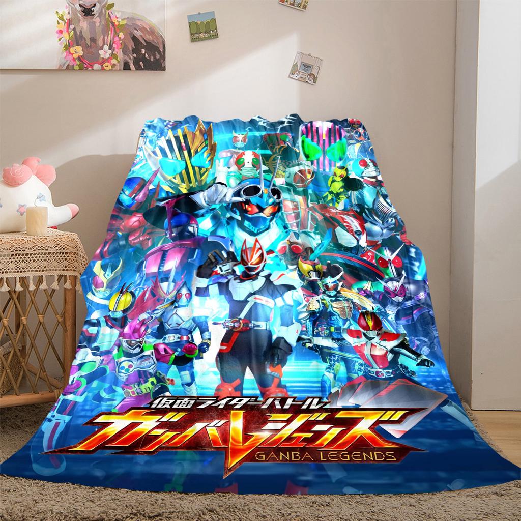 Kamen Rider Soft Flannel Blanket Lightweight Cozy Microfiber Blanket for Couch Bed Machine Washable LXR83