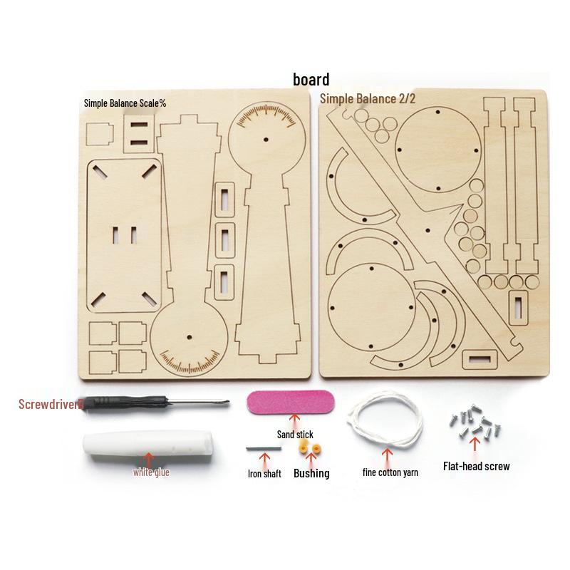 Tech DIY Mini Lever Scale Kit for STEM Education - Ideal for Toddlers and Primary Students