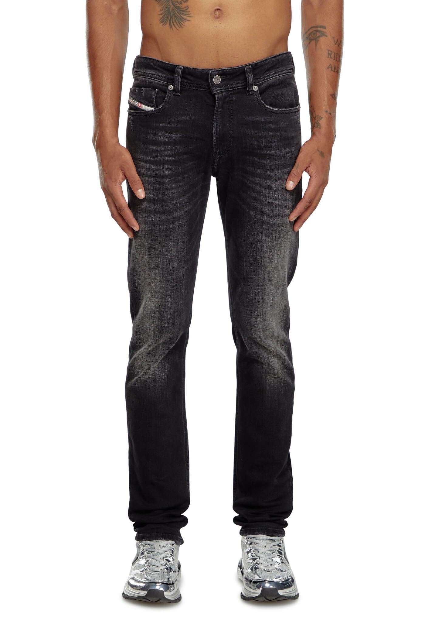 

Diesel Men s 1979 SLEENKER L.32 Denim Skinny Jeans, Size 34, Black, Size 02, A0359409K11