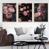 Peony Rose Flower Canvas Nordic Poster Botanical Scandinavian Style Wall Art Print Picture Painting for Living Room Decoration