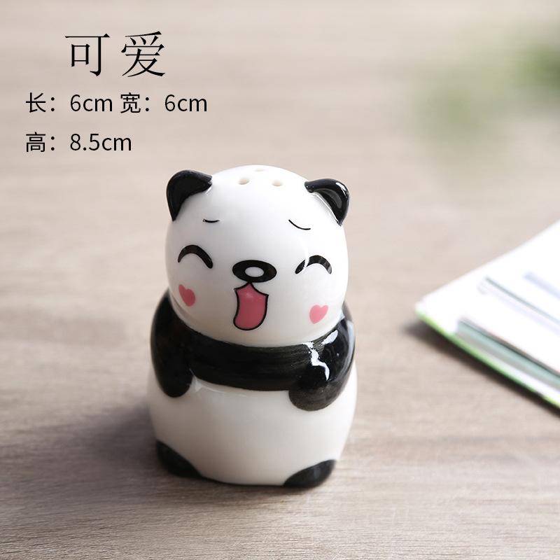 

Panda Ceramic Spice Jar Cartoon Seasoning Bottle Salt and Pepper Shakers Container Can Seasoning Organizer Salt Shaker Kitchen