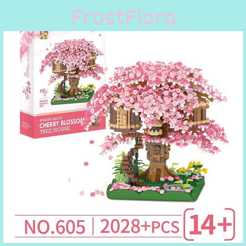 Childrens Sakura Tree Micro Block Building Kit With Abs Plastic Pieces For Creative Play And Gift