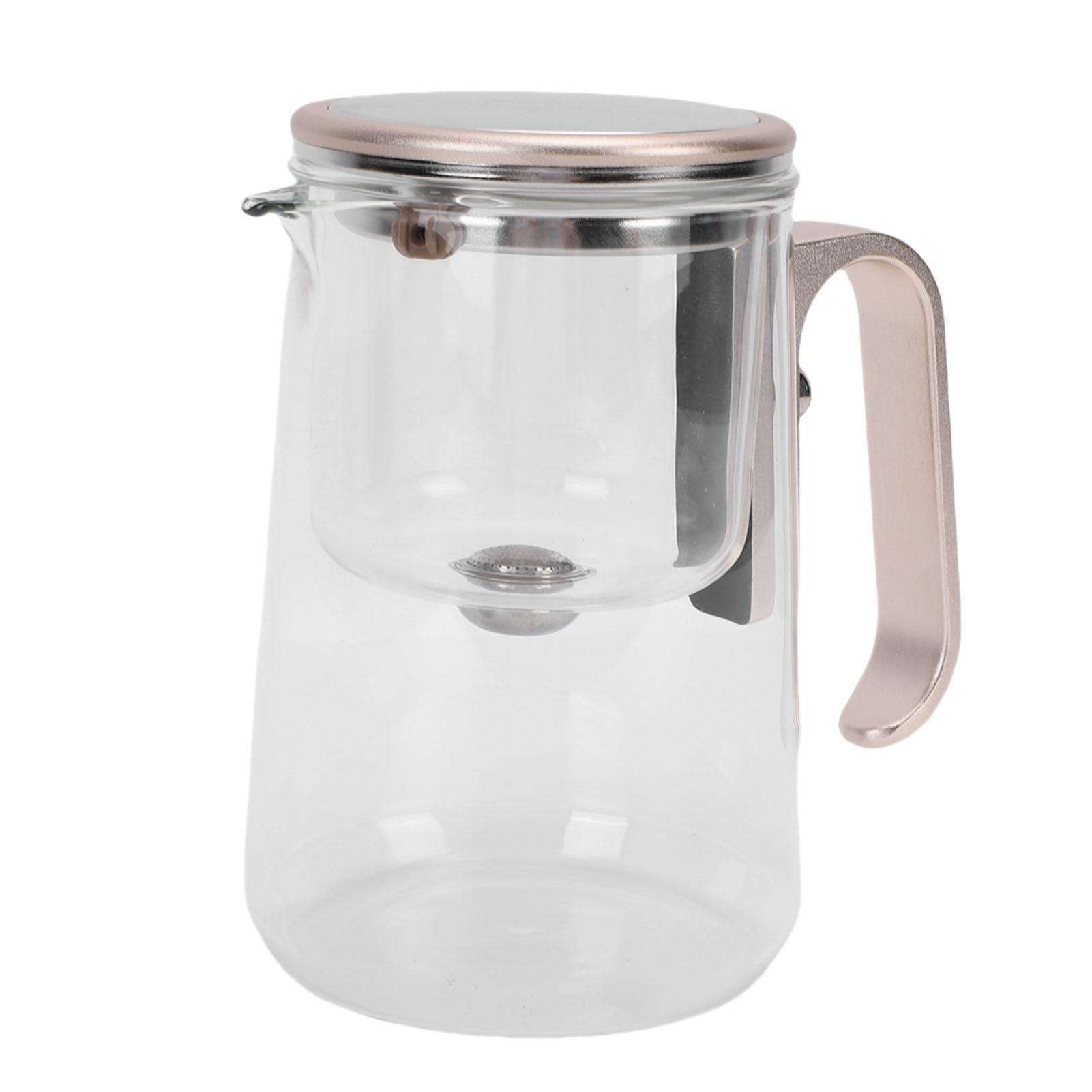 800ml Glazen Theepot, Magnetische Waterafscheiding Theepot met Zeef, 800ml Heldere Glazen Theepot, 800ml Glazen Theepot met Deksel voor Huis, Restaurant, Champa