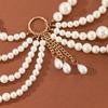 Multilayer Handcrafted Pearl Tassel Waist Chain For Summer Beach Wear