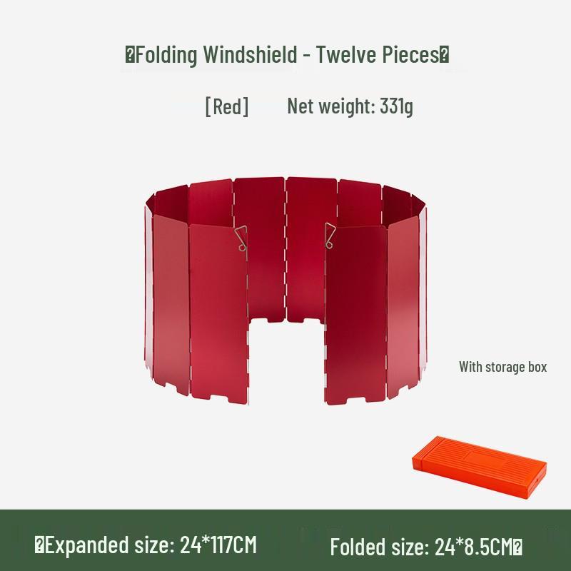 Portable Three-Fold Windshield Camping Stove - Large Heat Concentrator