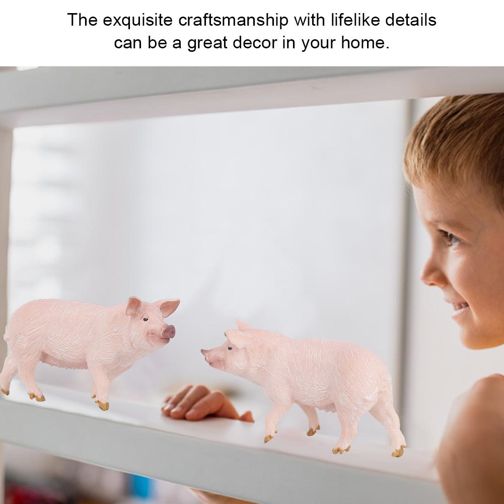 Kid Educational Toy Cute Animal Model Simulation Pig Miniature Home Decor