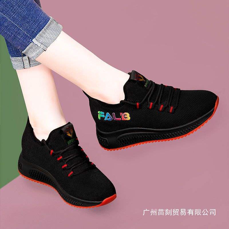 ****** and Autumn old ******* cloth shoes women's non-slip s**t-soled breathable middle-aged mother sports shoes light walking shoes