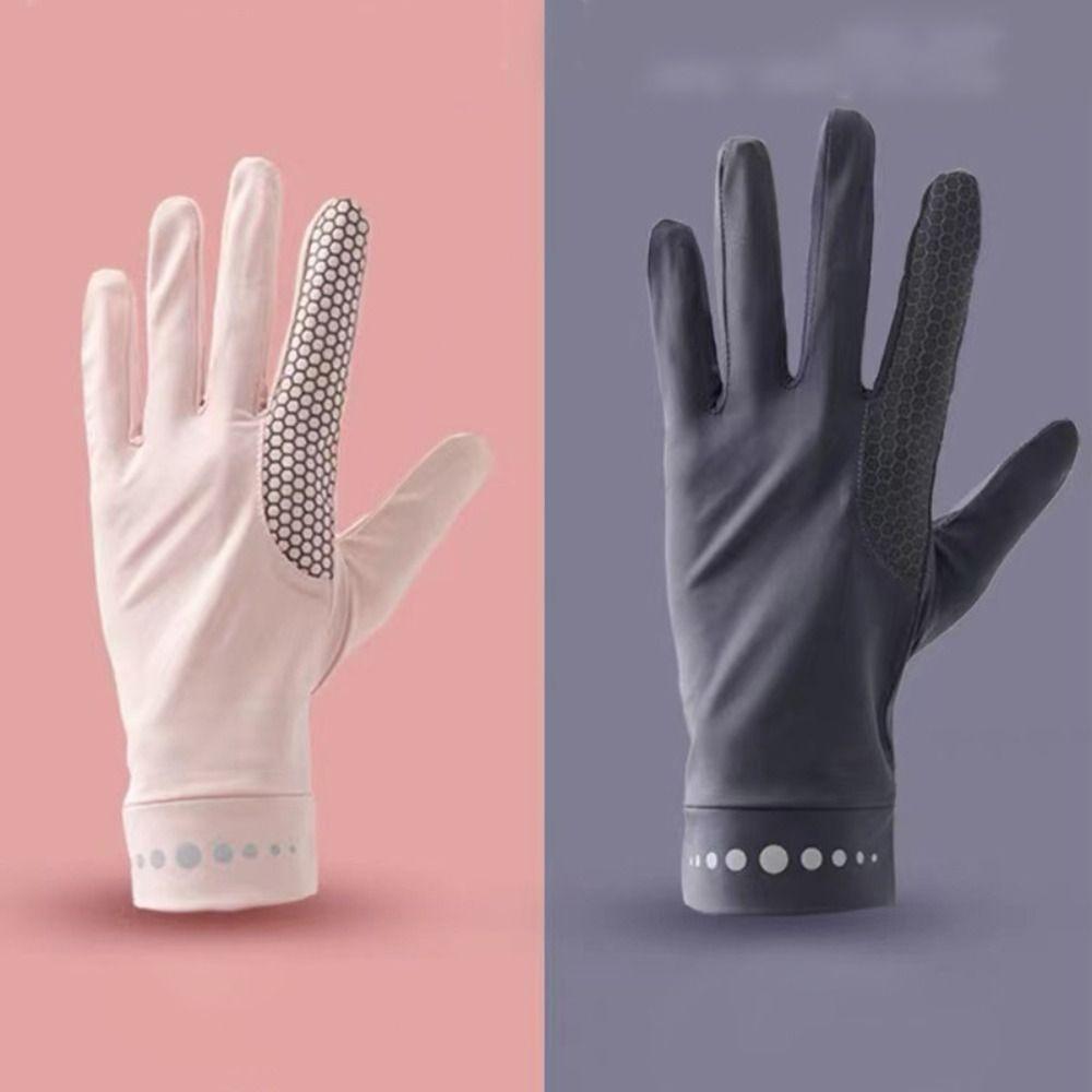 Thin Ice Silk Gloves Elastic Non Slip UV Protection Gloves Touch Screen Breathable Cycling Gloves Sports Cycling Driving