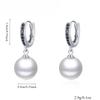 Black Awn Black Drop Earrings Pearls Jewlery