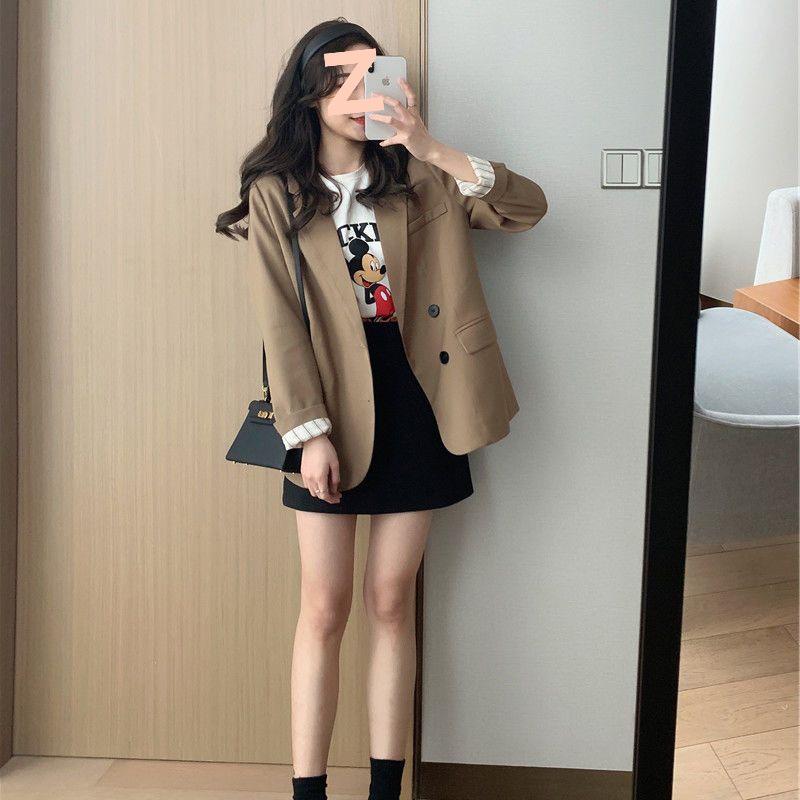 Influencer Women's Retro Korean Style Short Blazer - New Autumn 2025 Fashion