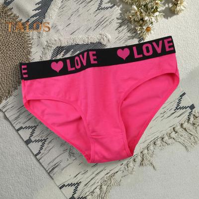 Women's Panties Letter Printed Seamless Thong Ladies Low Waist Triangle Briefs Stretch No Show Bikini Briefs