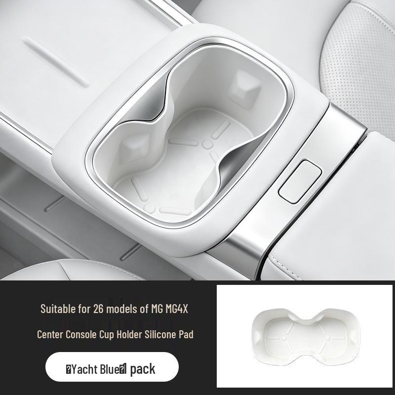 MG MG4X Center Console Silicone Coaster: Anti-slip Cup Holder Mat for 26 Models - Car Interior Decoration & Modification Accessory