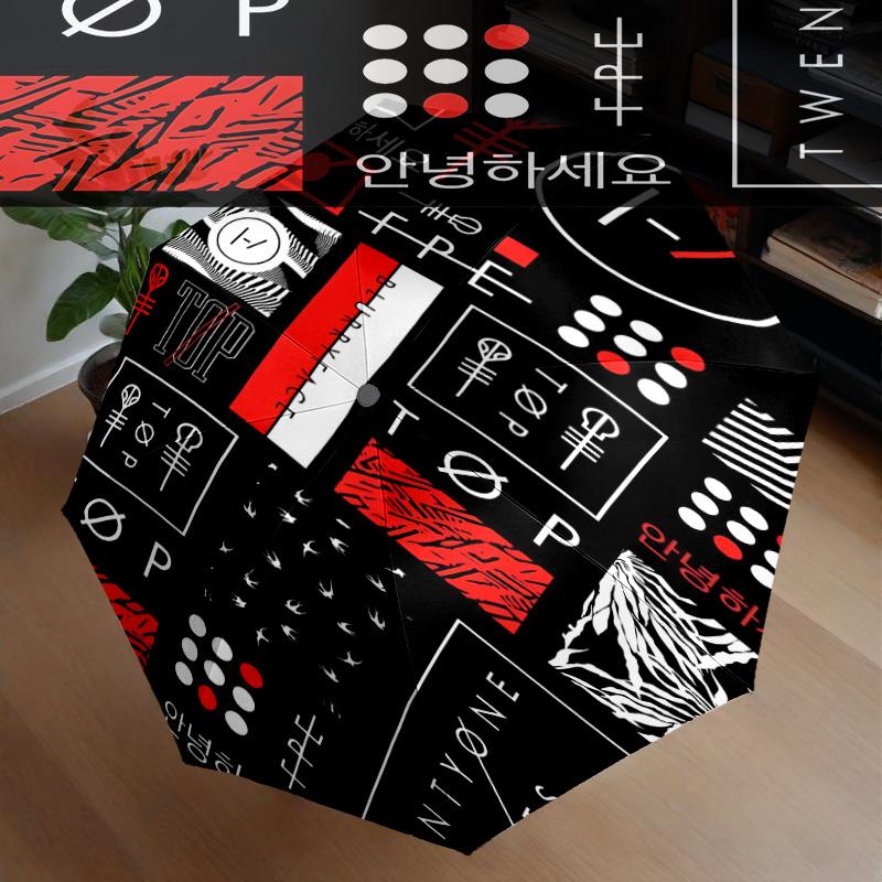 Abstract Geometric Twenty Umbrella 8-Frame for Travel, Camping, Casual Lightweight Portable Umbrella, Essential for Every Family Holidays Gift