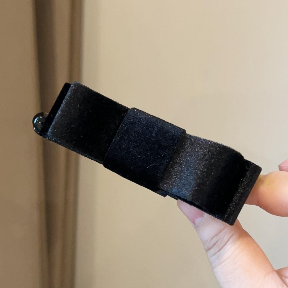 Cloth Red Velvet Bow Hair Clip Hair Clips Bow Vertical Clip Headdress Bowknot Banana Clip  Girls