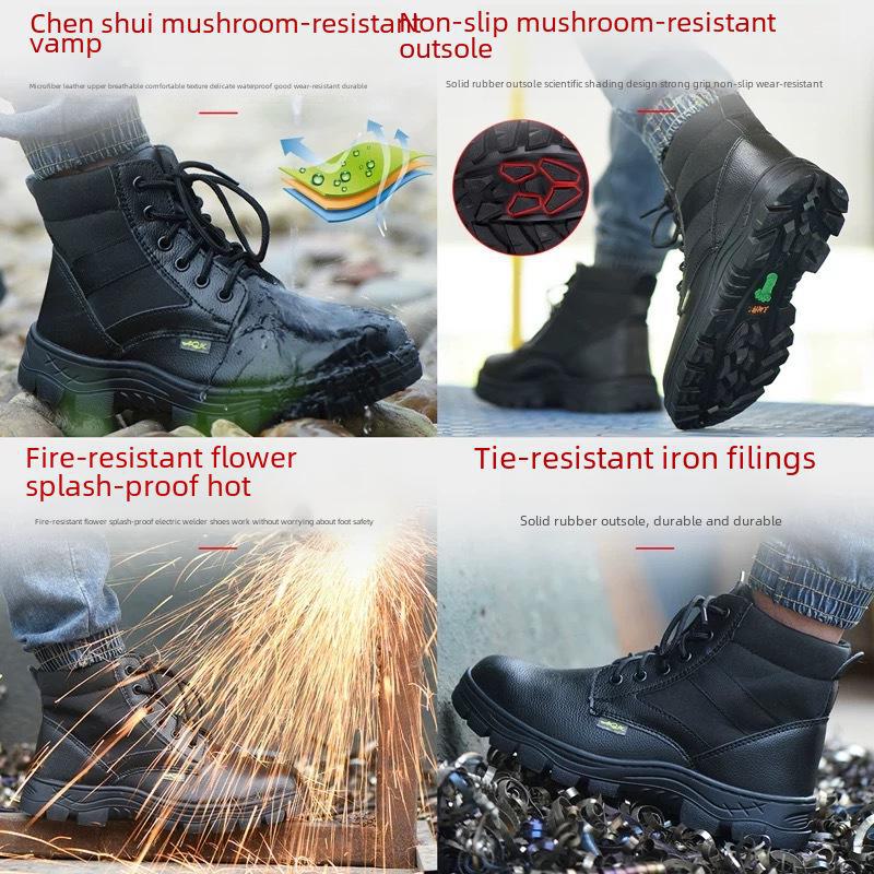 Winterisolierte, stoßfeste und durchstichfeste Sicherheitsarbeitsschuhe