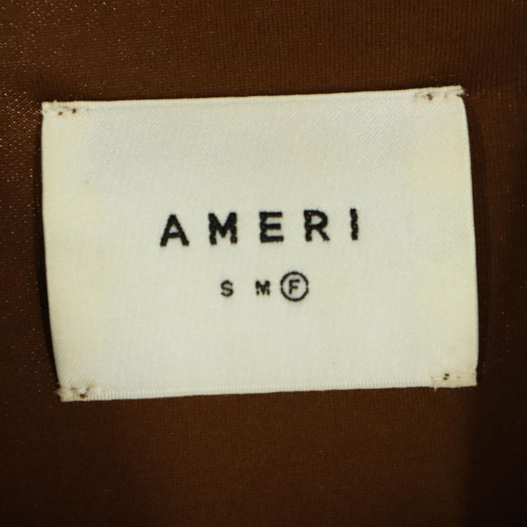 AMERI UNDRESSED Short sleeve T-shirt F Brown With sleeve belt Women Used