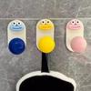 4 Pcs Dopamine Cute Smiling Face Hook Bathroom Wall No Drilling No Trace Clothes Hook Strong Load-Bearing Bathroom Towel Adhesive Hook