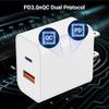 USB C Charger iPhone Charger Fast Charging 3Pack 20W PD+QC3.0 USB A Dual Port Wall Charger Block with 6FT USB C To Lightning Cable Compatible with