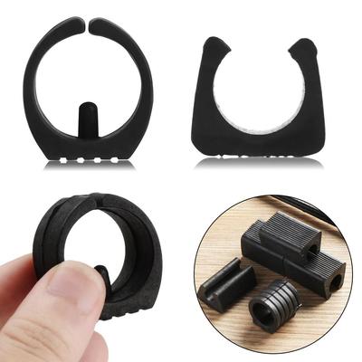 10pcs Useful U Shaped Floor Protector Non-slip Tube Caps Damper Stool Pipe Clamp Chair Leg Pad