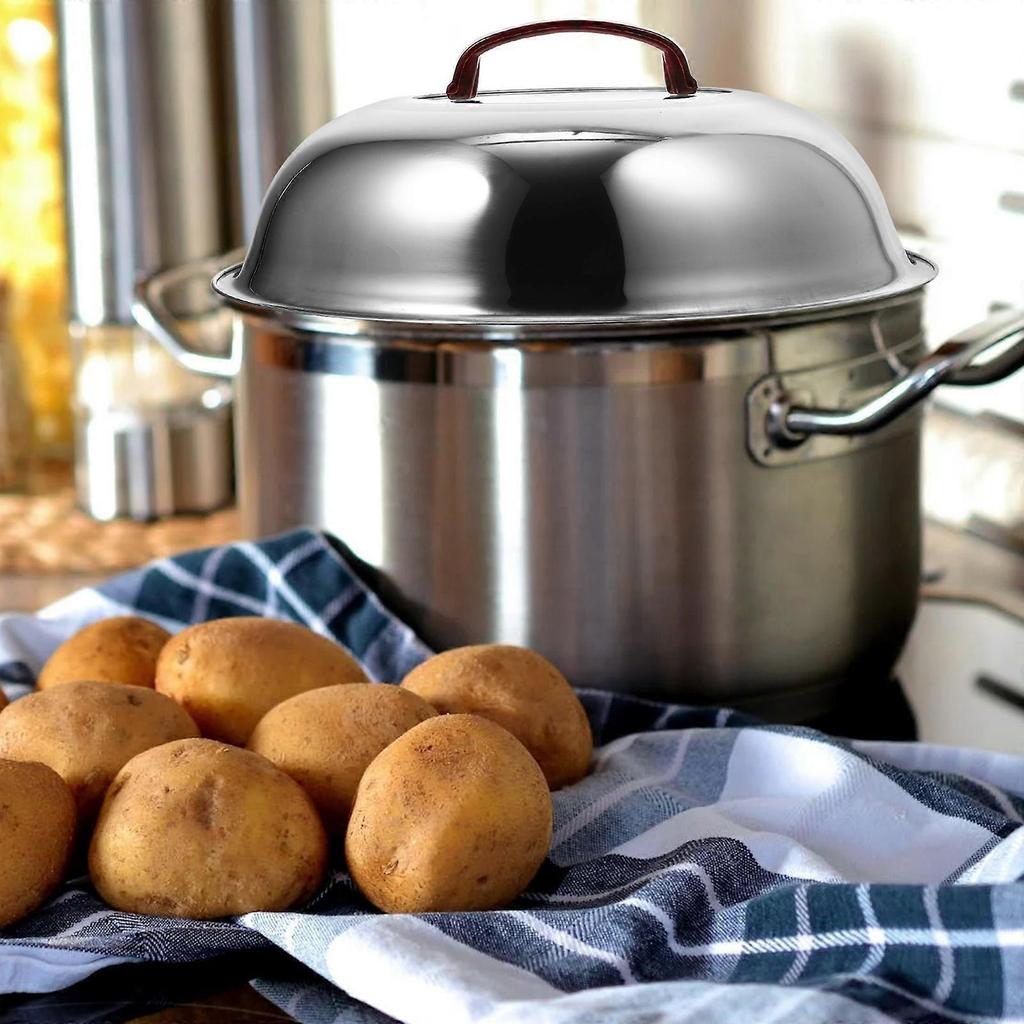 Pot Lid Stainless Steel Kitchen Supplies Metal Lid for Cooking Anti-Scald