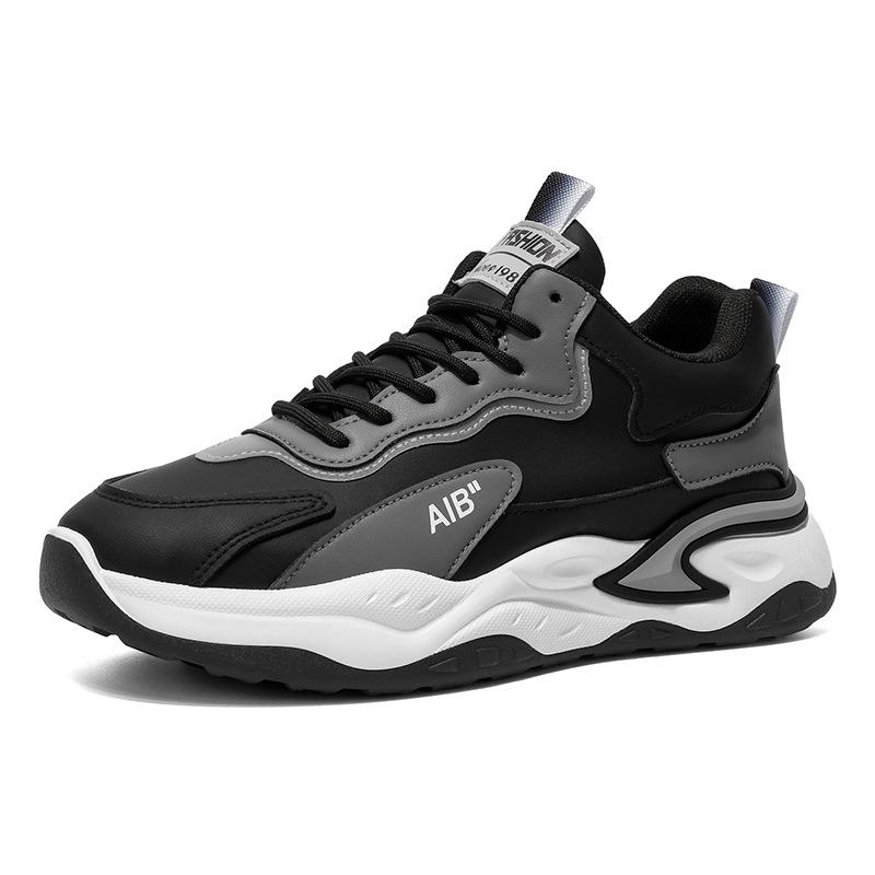 22 new autumn teenagers and middle school students anti-slip heightened soft sole casual running sports trendy shoes