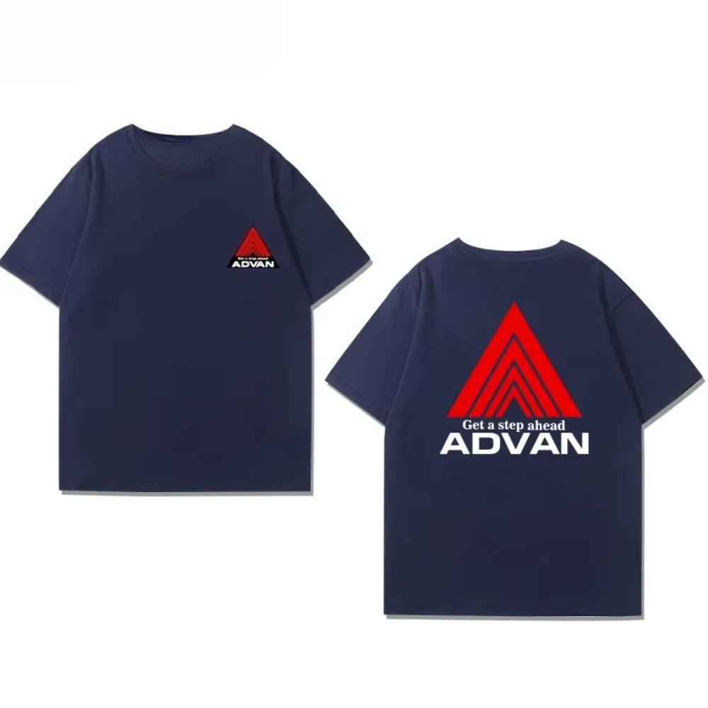 

2025 Yokohama Advan GT Modified Wheel Hub Peripheral Short-sleeved Men s Summer Pure Versatile Loose Casual T-shirt XXXXXL темно-синий