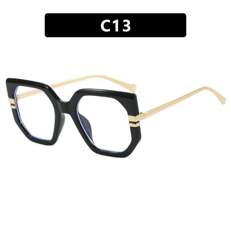 New fashionable square sunglasses women's high-end retro sunglasses trendy personalized sunscreen sunshade glasses
