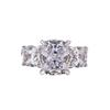 CopperCrystal Cubic Zircon Luxury Women Rings Simple Fashion Design Wedding Band Accessories