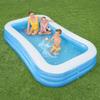 Aufblasbarer Luxuspool - BESTWAY - Kind und Familie - Blau - 3 Ringe - 305x183x56 cm