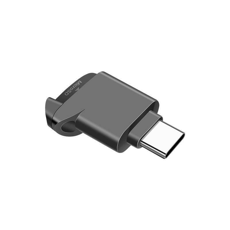 

Type-C 2.0 Mini TF Card Reader External Storage Black Stretch for Memory Stick USB C 2.0 For Iphone 17 16 Mini TF Card Reader чёрный